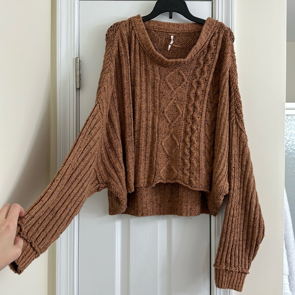 Free People Cropped Sweater